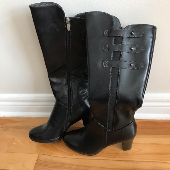 Black Heeled Boots - Picture 1 of 6